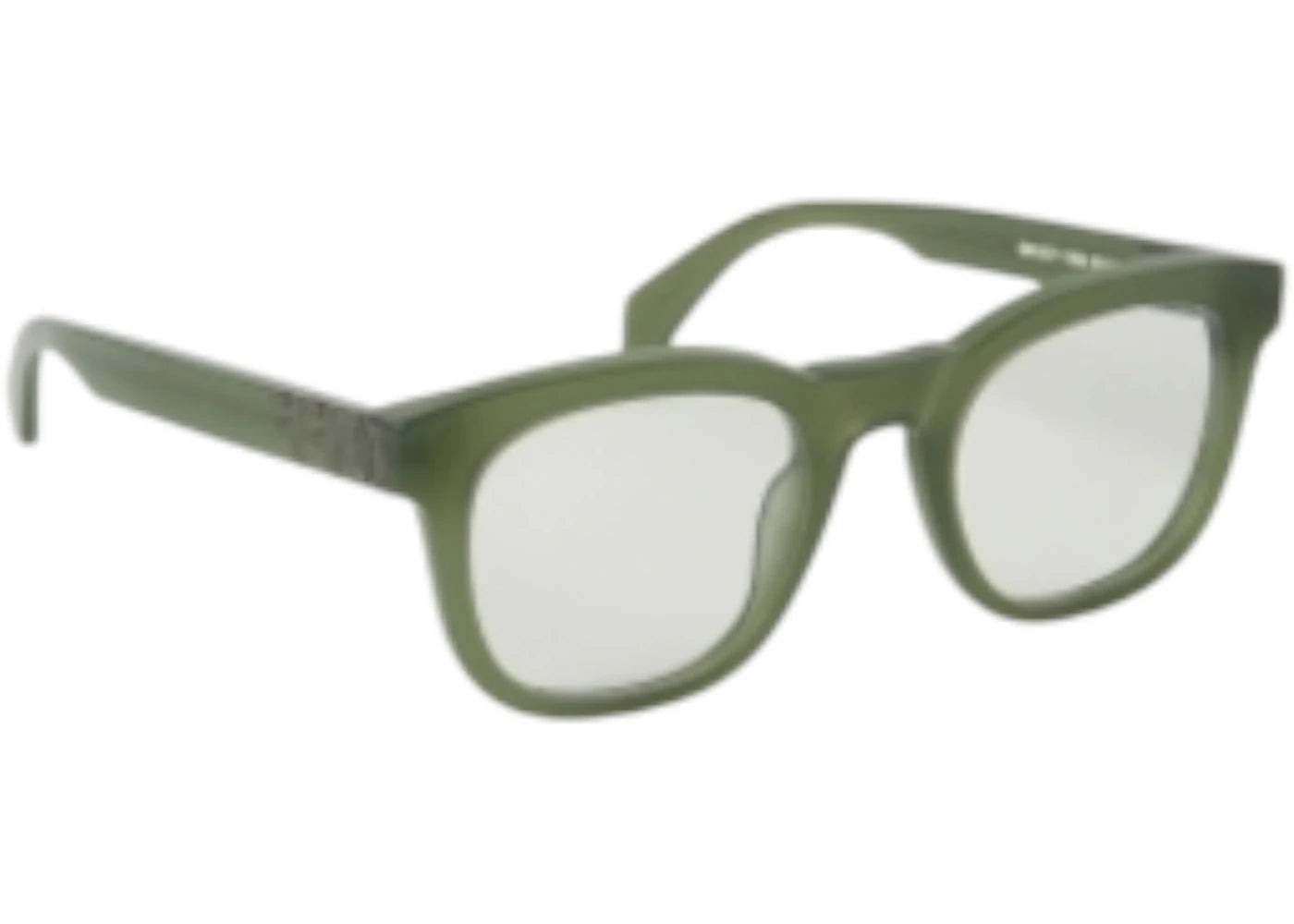 OFF-WHITE Style 71 Eyeglasses Olive Green Blue Light Block (OERJ071S24PLA0015900-FR)
