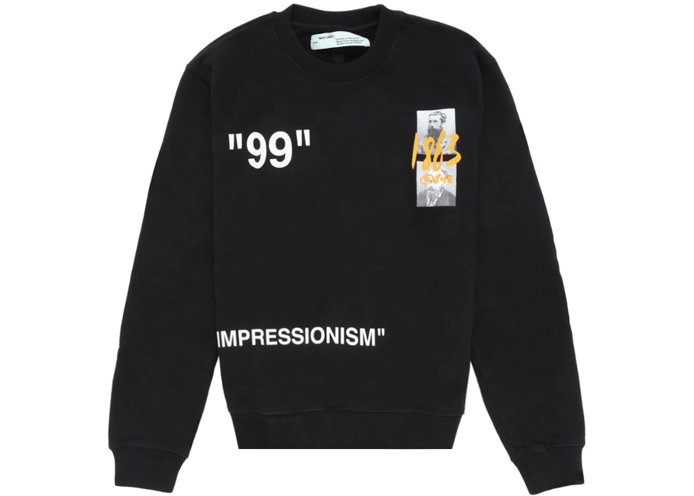 OFF-WHITE Summer Sweatshirt Black/Grey/Yellow