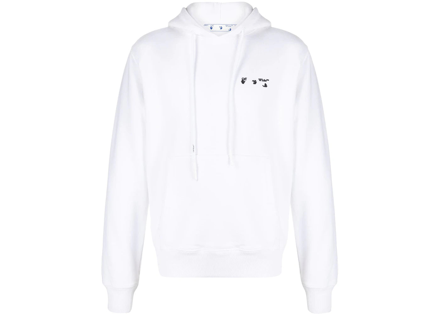 OFF-WHITE Swimming Man Logo Hoodie White