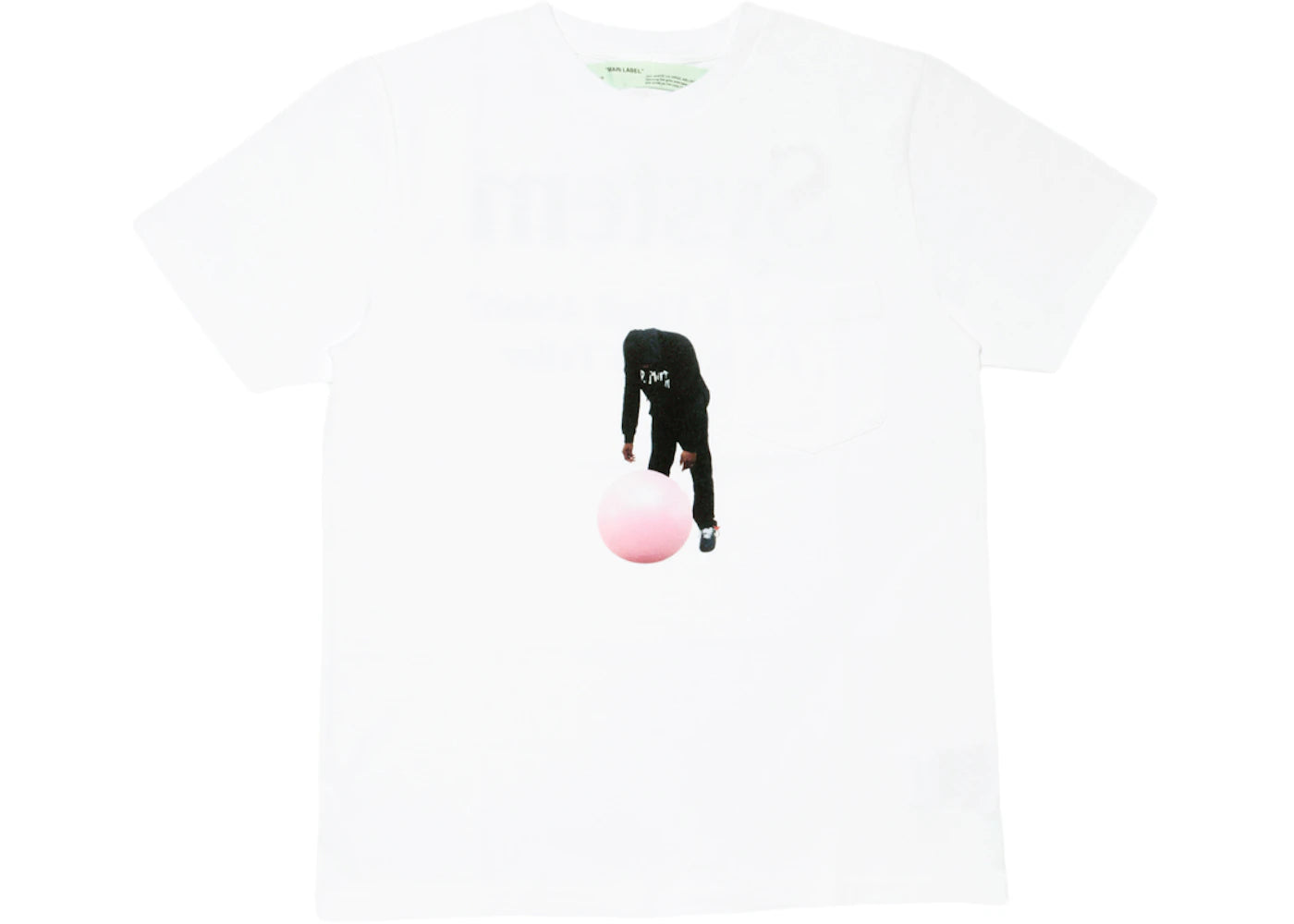 OFF-WHITE System Magazine What is Virgil T-shirt White/Multicolor