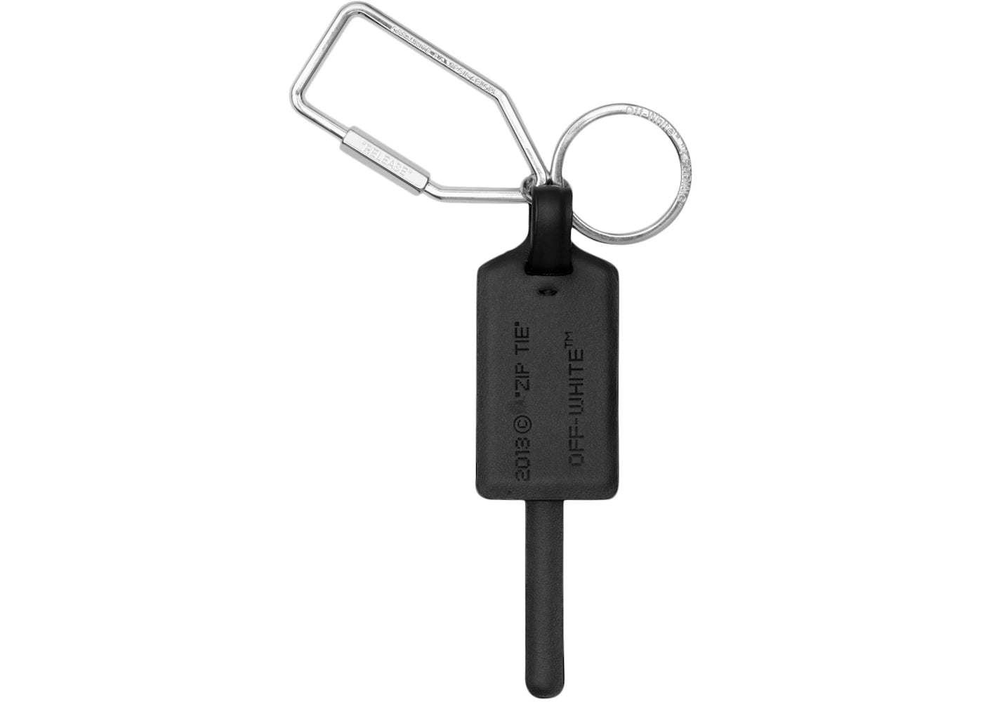 OFF-WHITE Tag Keychain (SS19) Black