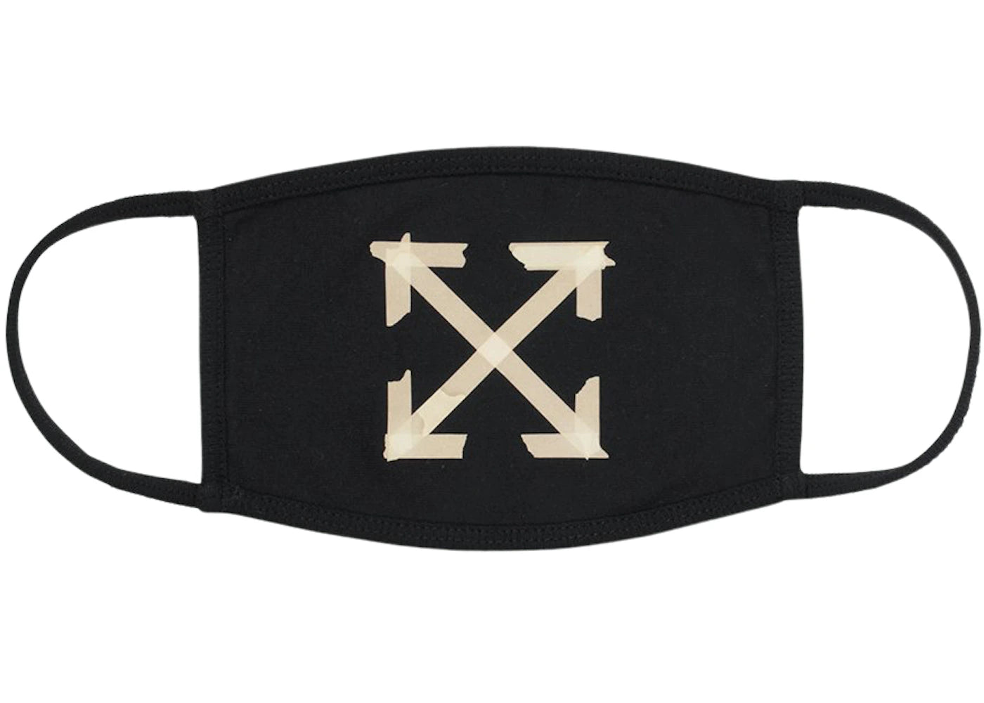 OFF-WHITE Tape Arrows Face Mask Black/Beige