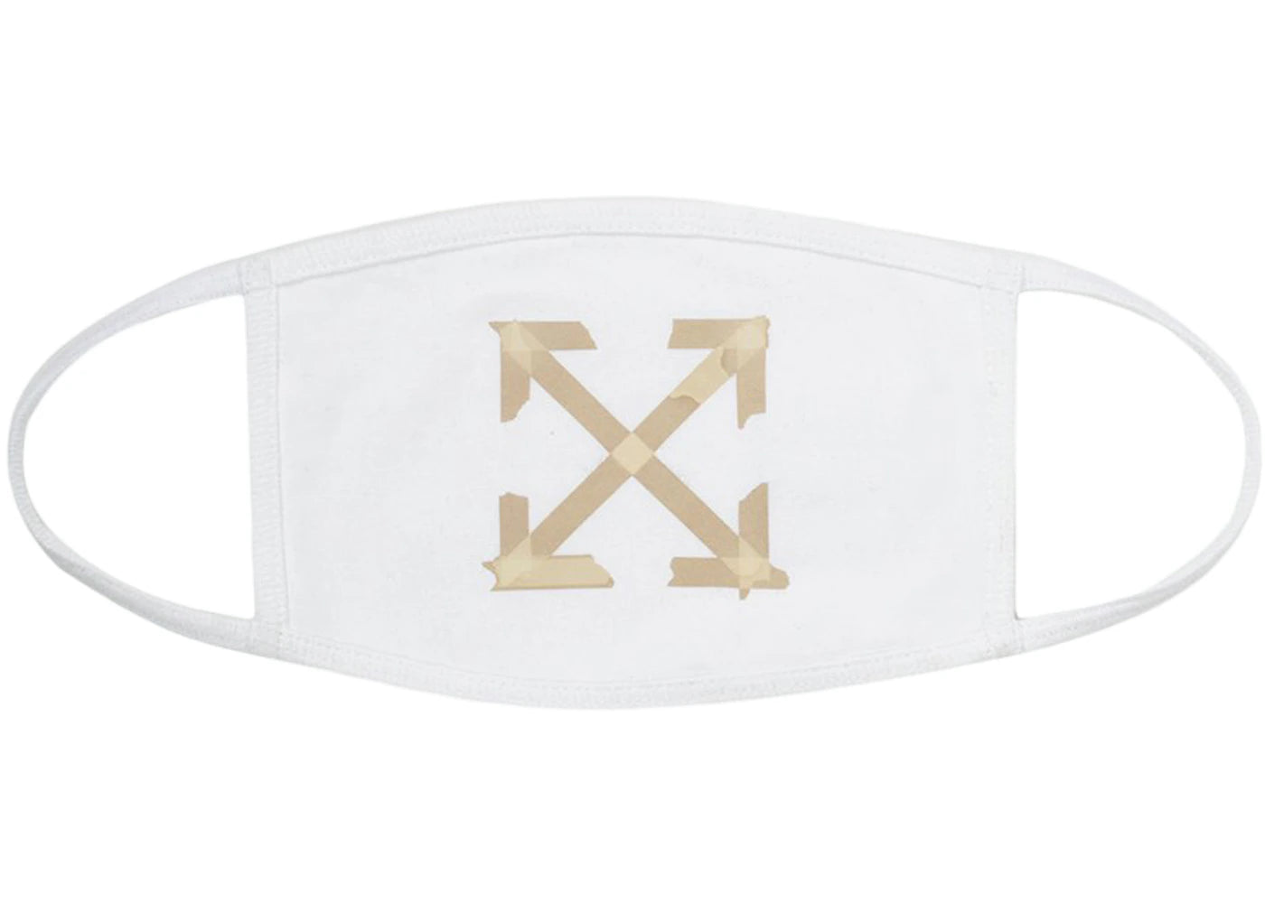 OFF-WHITE Tape Arrows Face Mask White/Beige