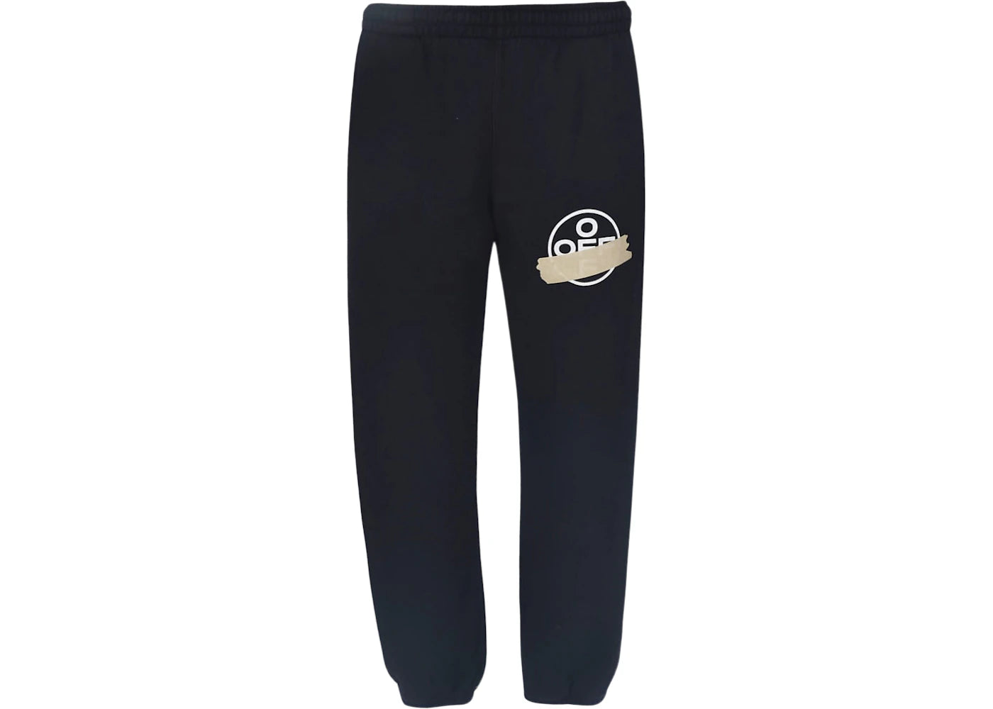 OFF-WHITE Tape Arrows Short Sweatpants Black/Beige