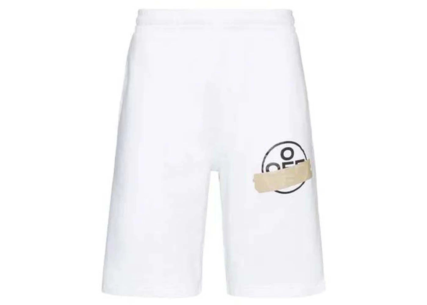 OFF-WHITE Tape Arrows Sweatshorts White/Beige