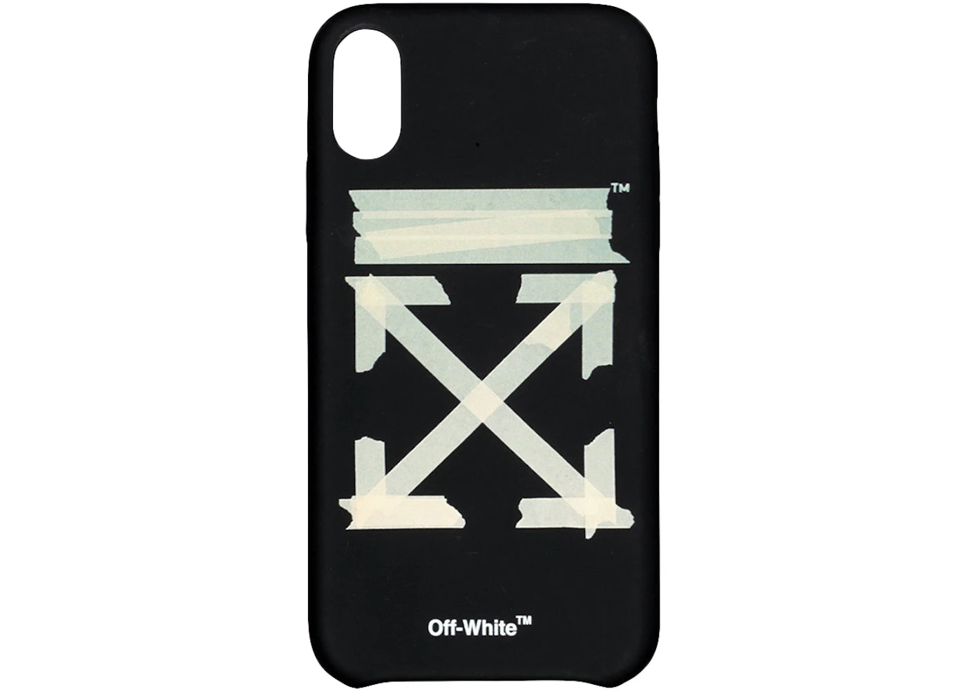 OFF-WHITE Tape Arrows iPhone XS Case Black/Beige