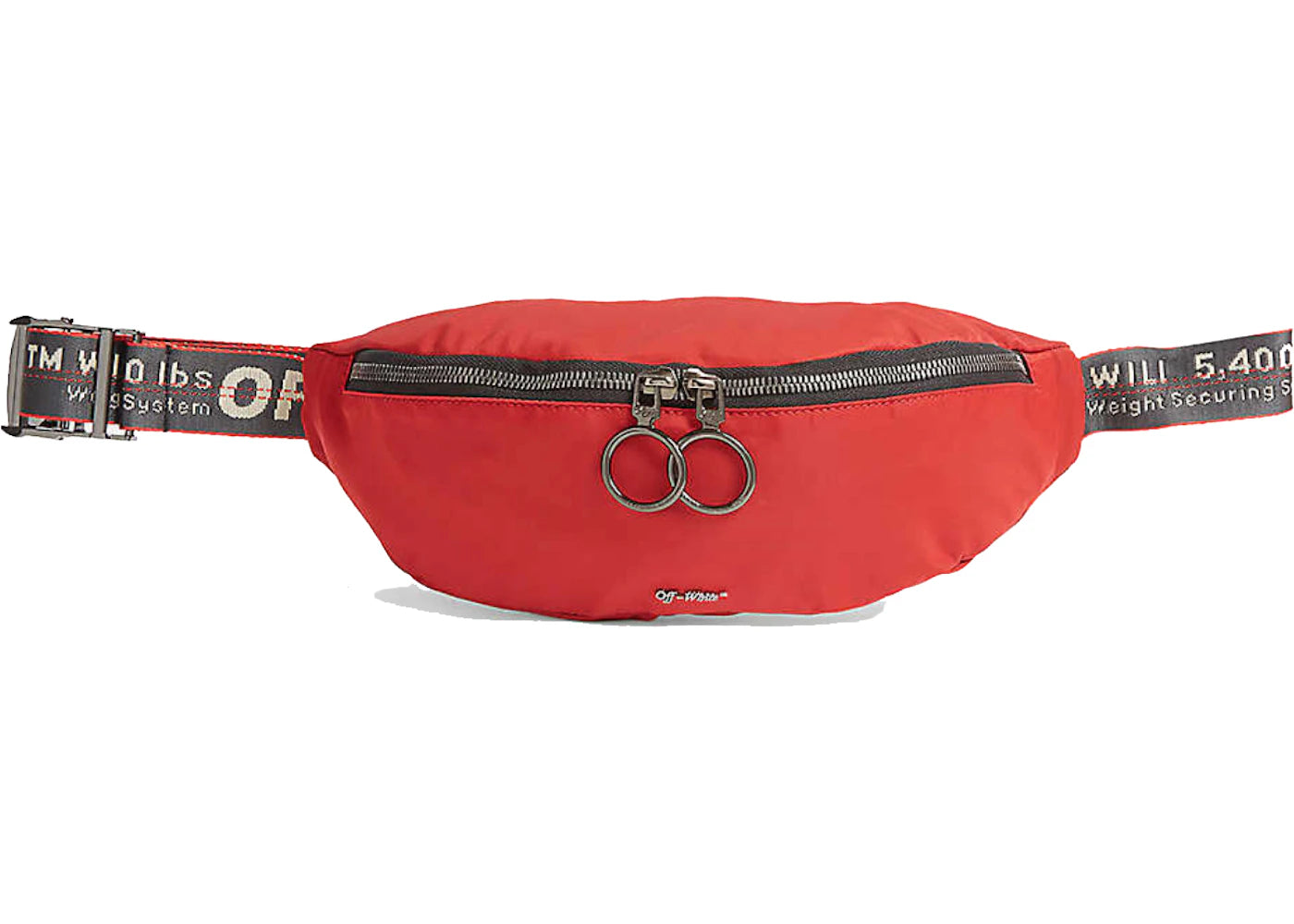 OFF-WHITE Tape Belt Bag Red