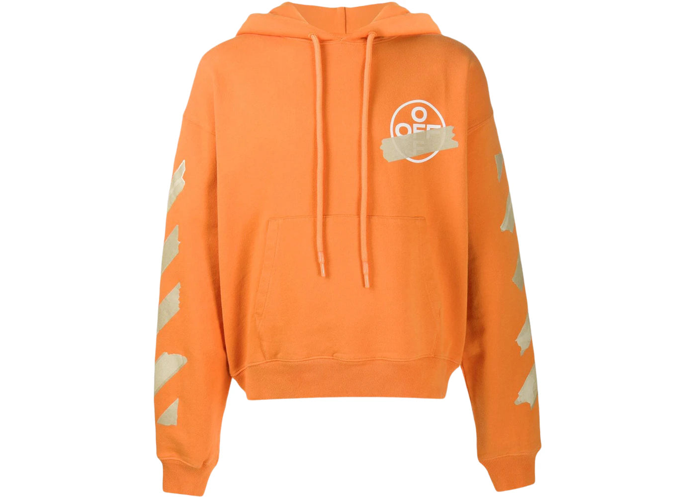 OFF-WHITE Tape Diag Arrows Hoodie Orange/Beige