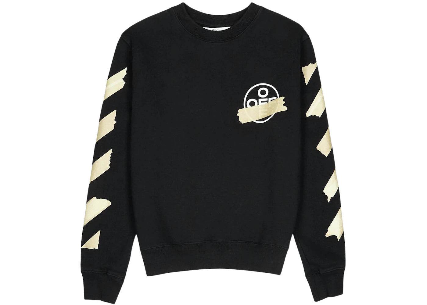 OFF-WHITE Tape Diag Arrows Sweatshirt Black/Beige