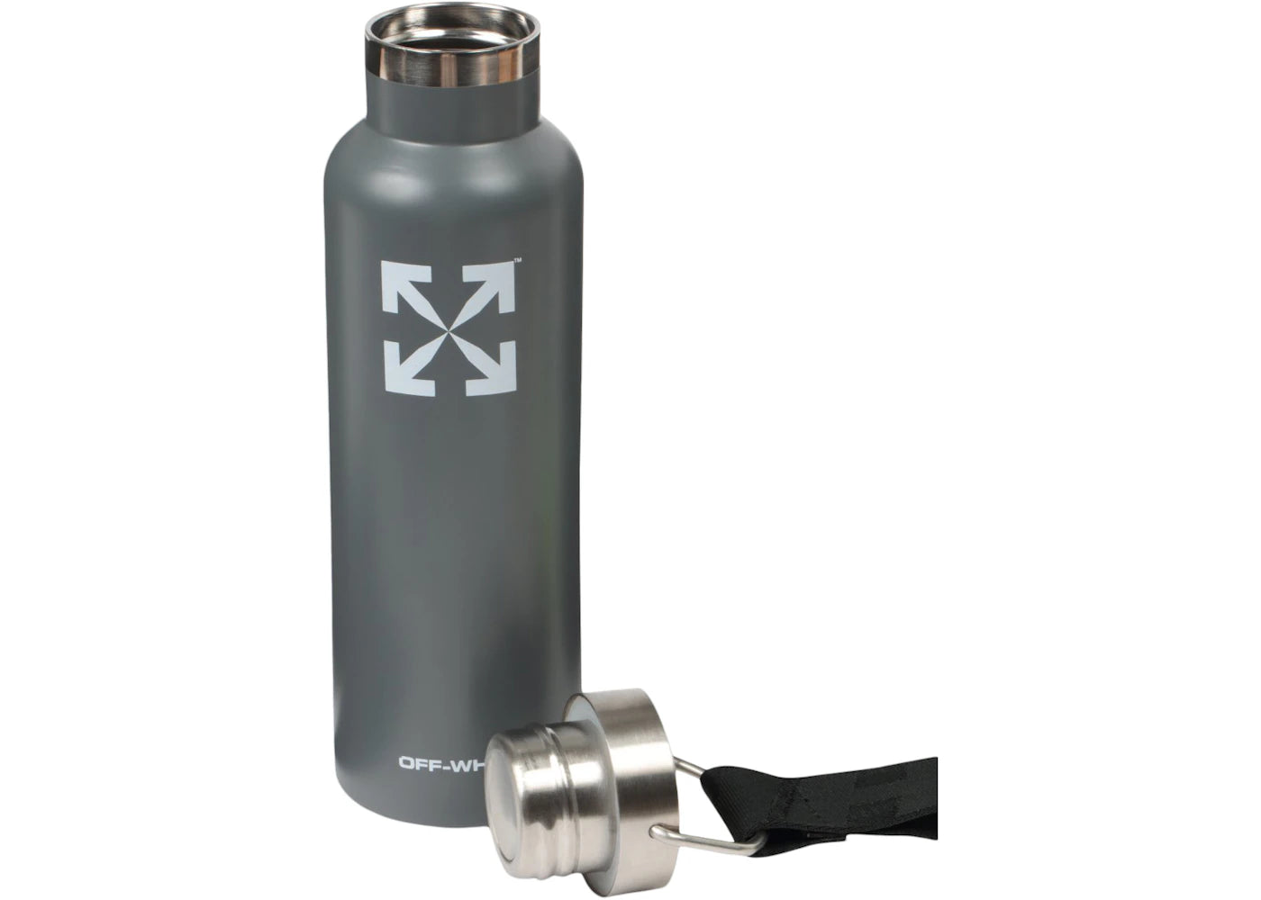 OFF-WHITE Thermos Water Bottle Silver