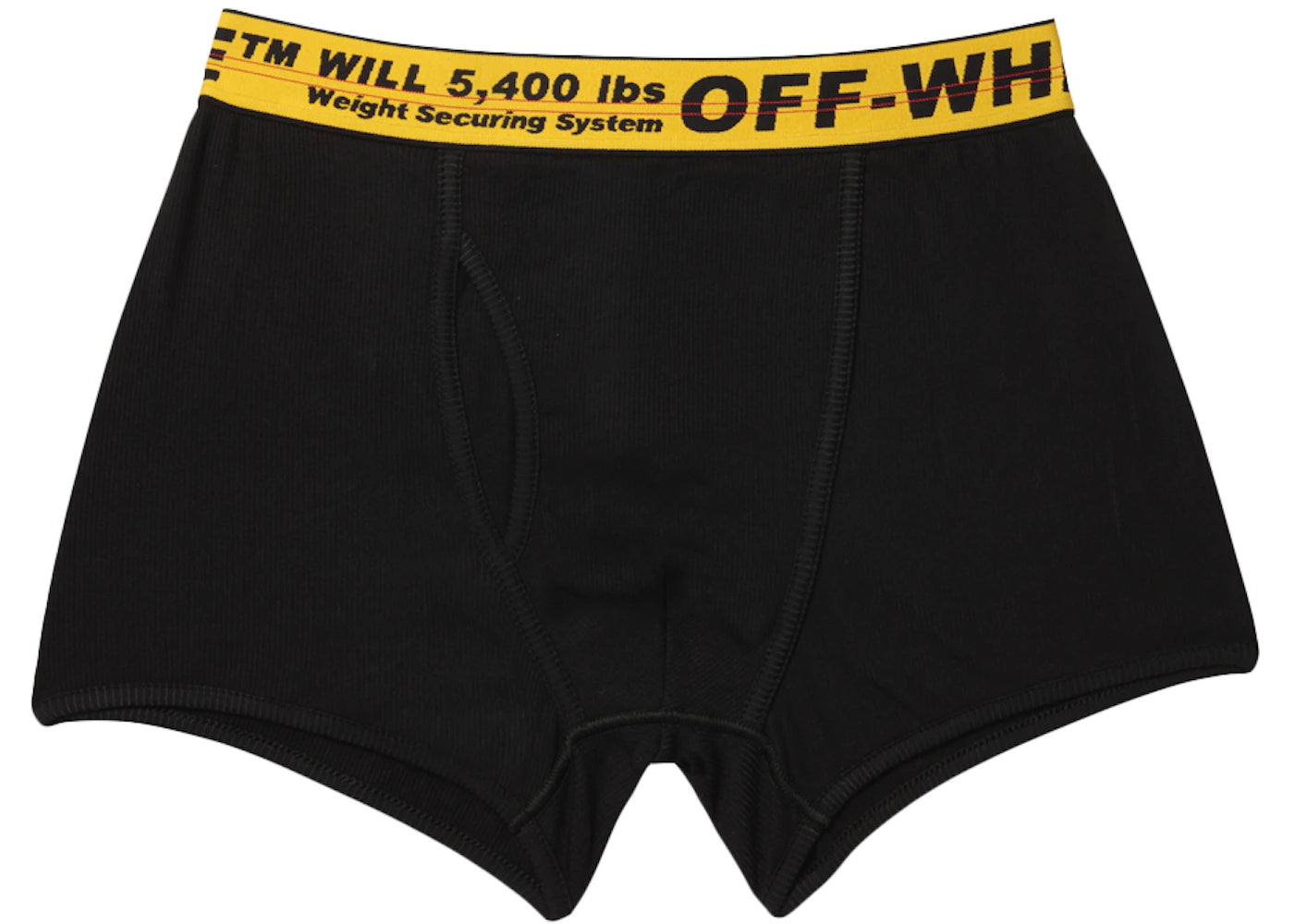 OFF-WHITE Three Pack Stretch Cotton Boxer Briefs (SS19) Black/Yellow/Black