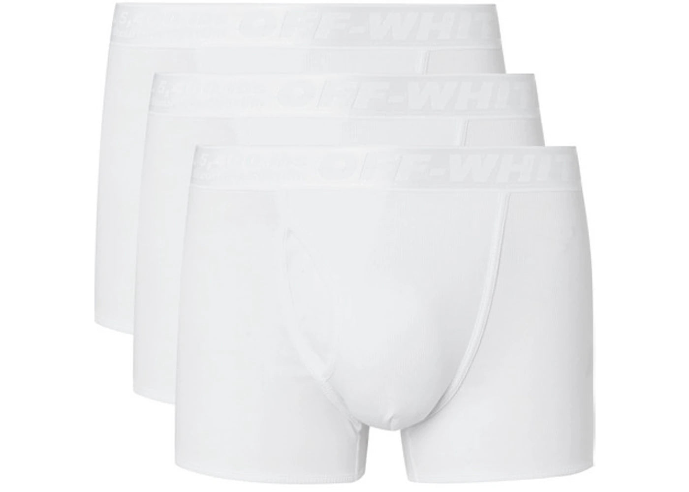 OFF-WHITE Three Pack Stretch Cotton Boxer Briefs (SS19) White