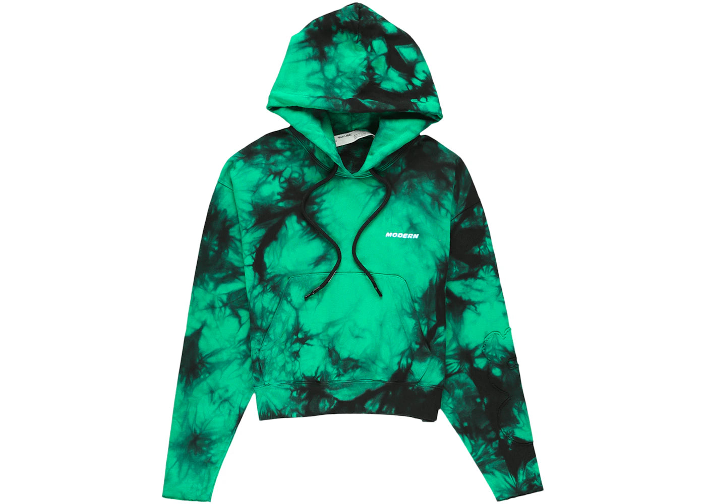 OFF-WHITE Tie Dye Contour Hoodie Mint