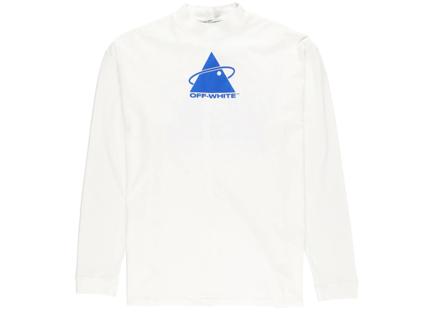 OFF-WHITE Triangle Planet Long Sleeve T-shirt White/Blue