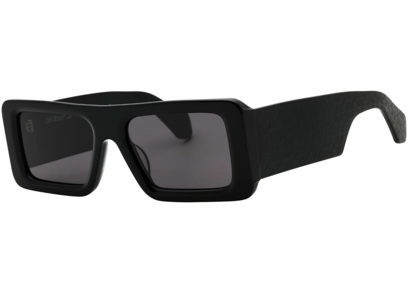 OFF-WHITE Troy Sunglasses Black Dark Grey (OERI140S25PLA0011007)