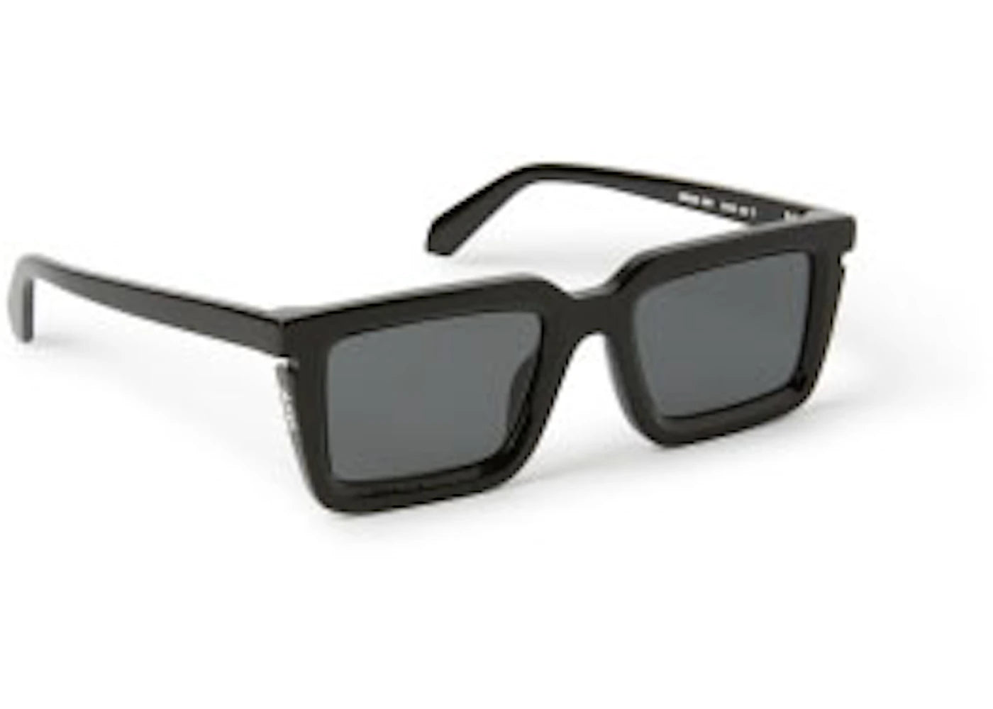 OFF-WHITE Tucson Square Sunglasses Black/Dark Grey (OERI113S24PLA0011007-FR)