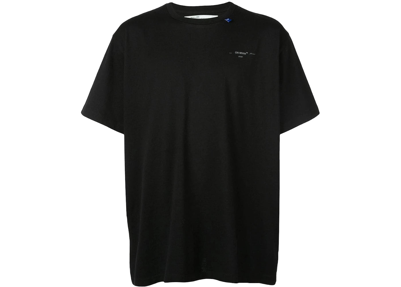 OFF-WHITE Unfinished T-Shirt Black/SIlver