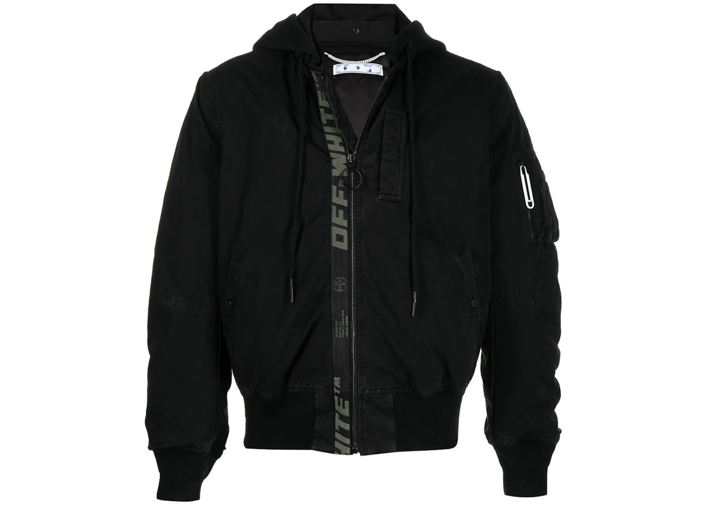 OFF-WHITE Vintage Cotton Bomber Jacket Black