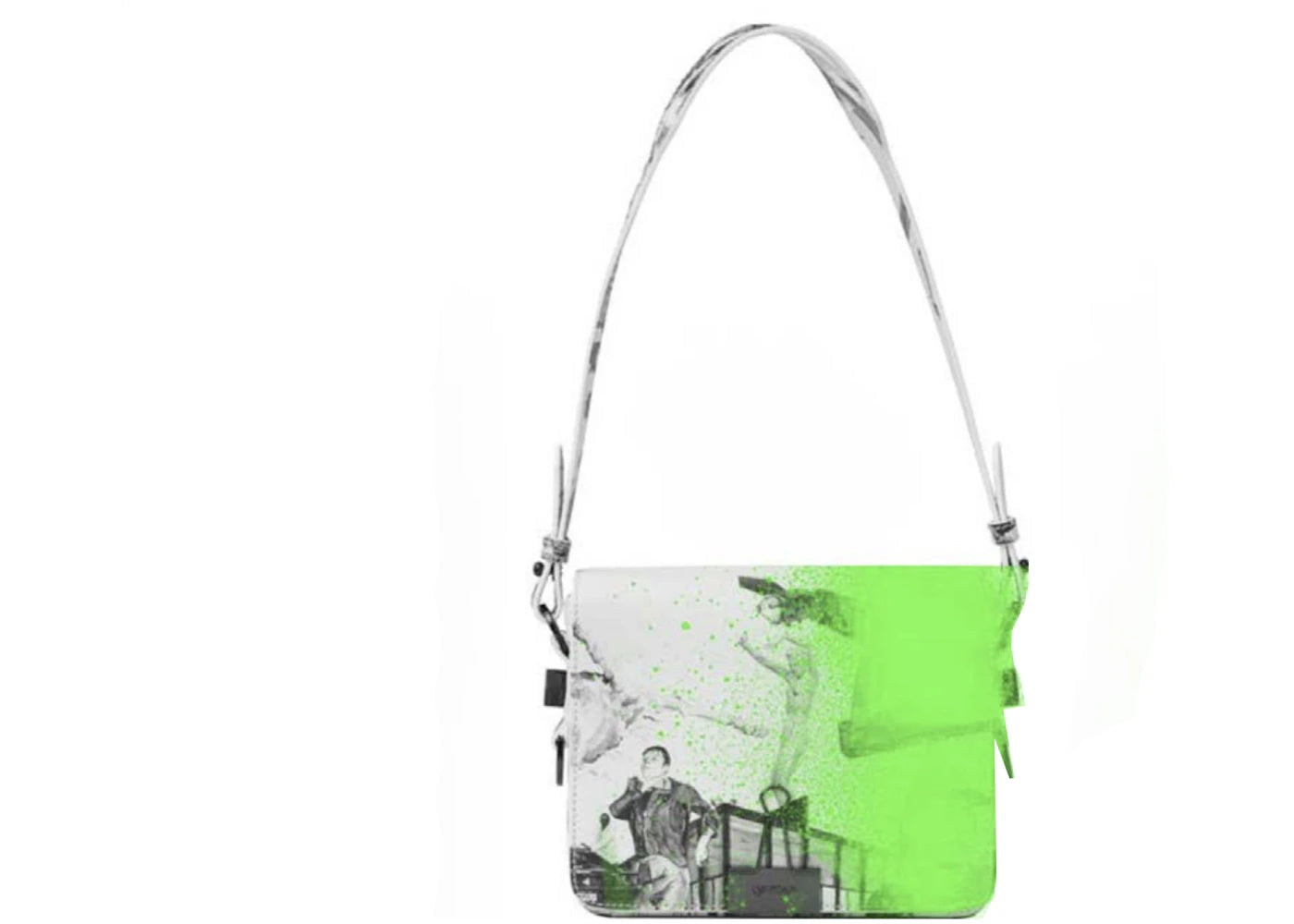 OFF-WHITE Virgil Abloh ICA Flap Bag 04 White/Green