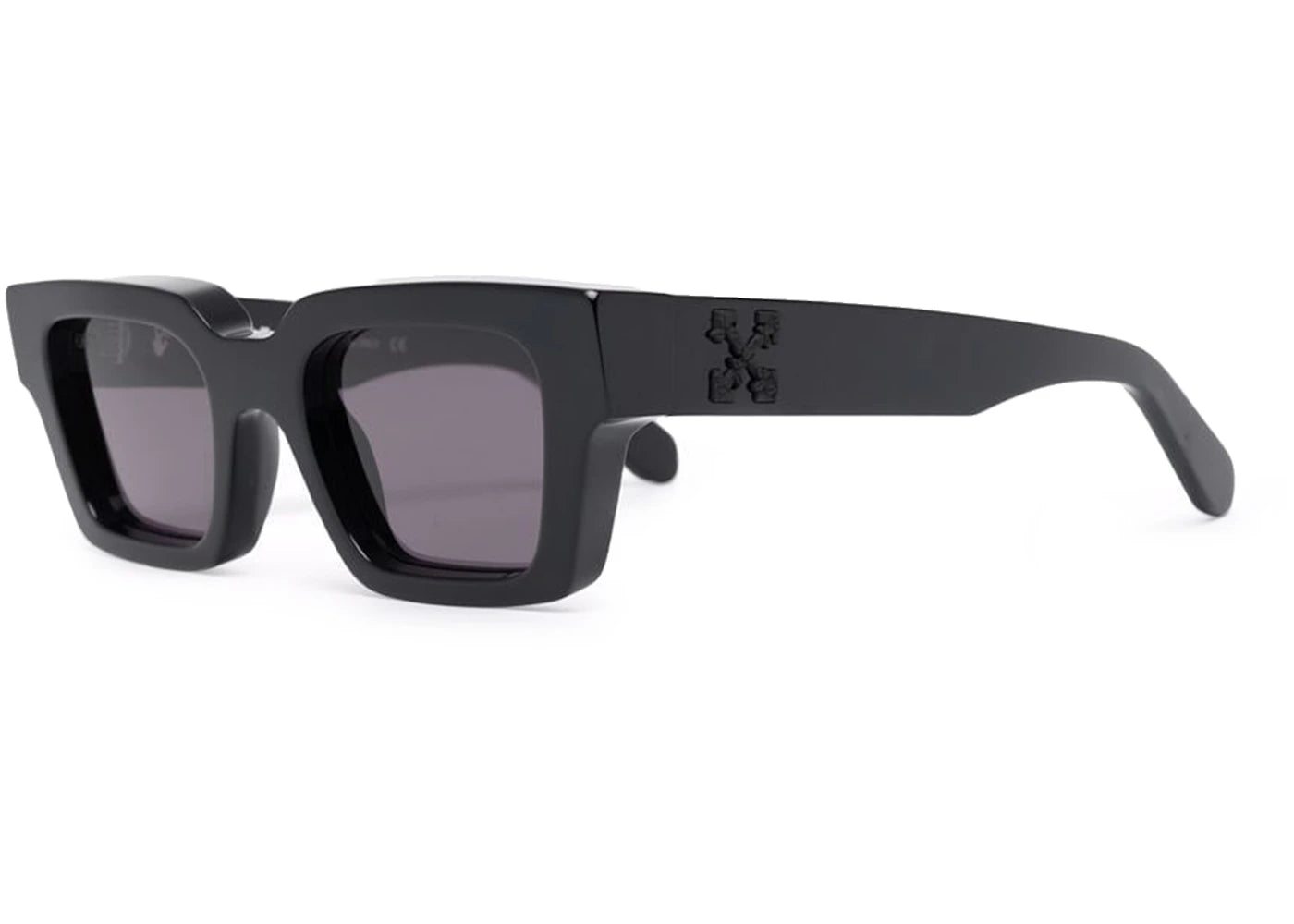 OFF-WHITE Virgil Rectangle Frame Sunglasses Black/Black/Grey (OERI022S22PLA0011007)