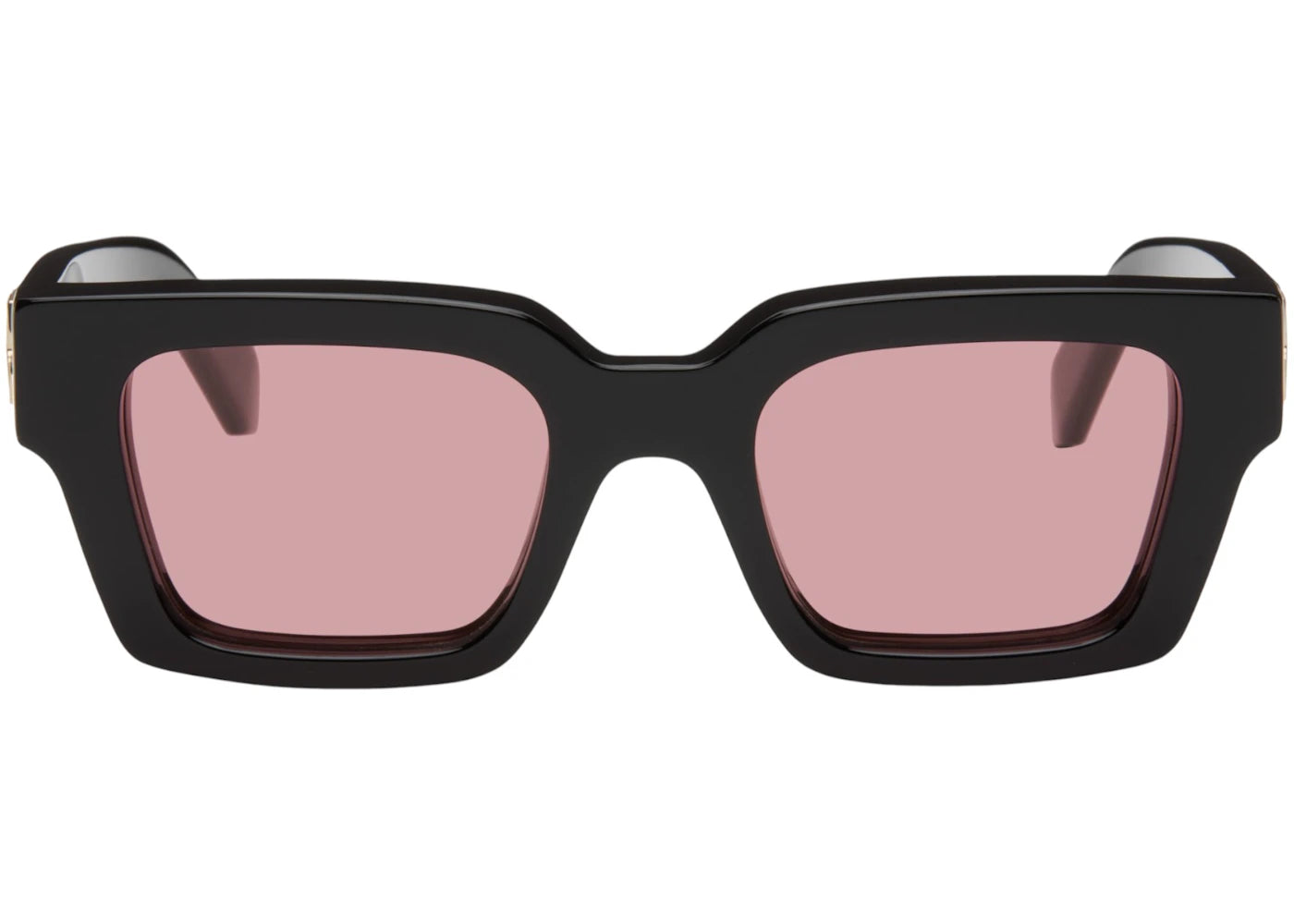 OFF-WHITE Virgil Square Frame Sunglasses Black/Red (OERI126C99PLA0011025)
