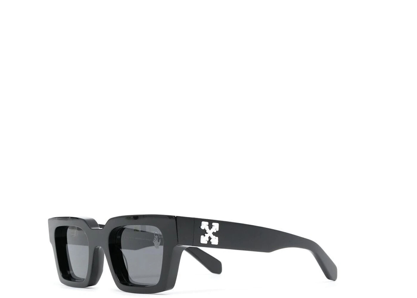 OFF-WHITE Virgil Square Frame Sunglasses Black/White/Grey (OMRI012R21PLA0011001)