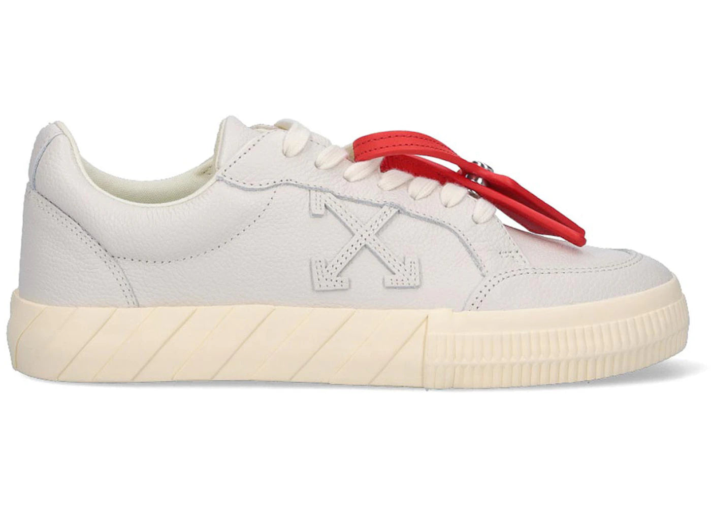 OFF-WHITE Vulc Leather Sneaker Grey White