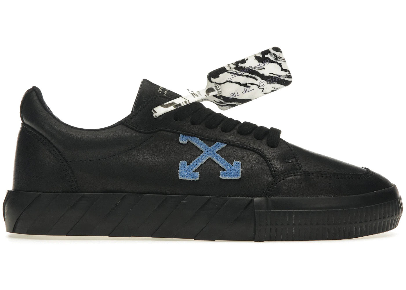 OFF-WHITE Vulc Low Black/Blue Leather SS21