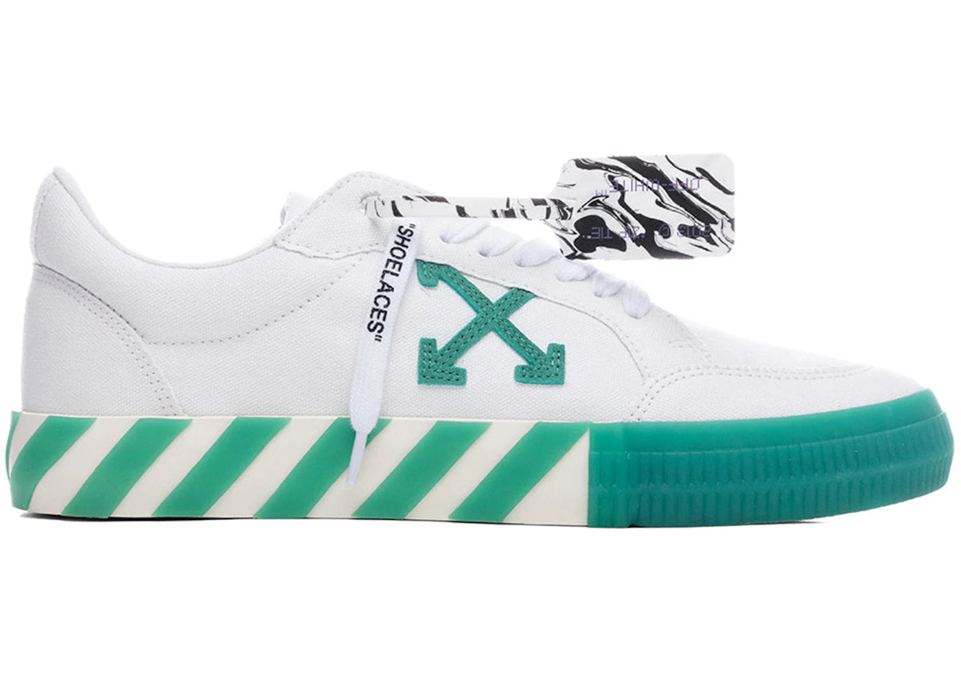 OFF-WHITE Vulc Low Canvas White Green