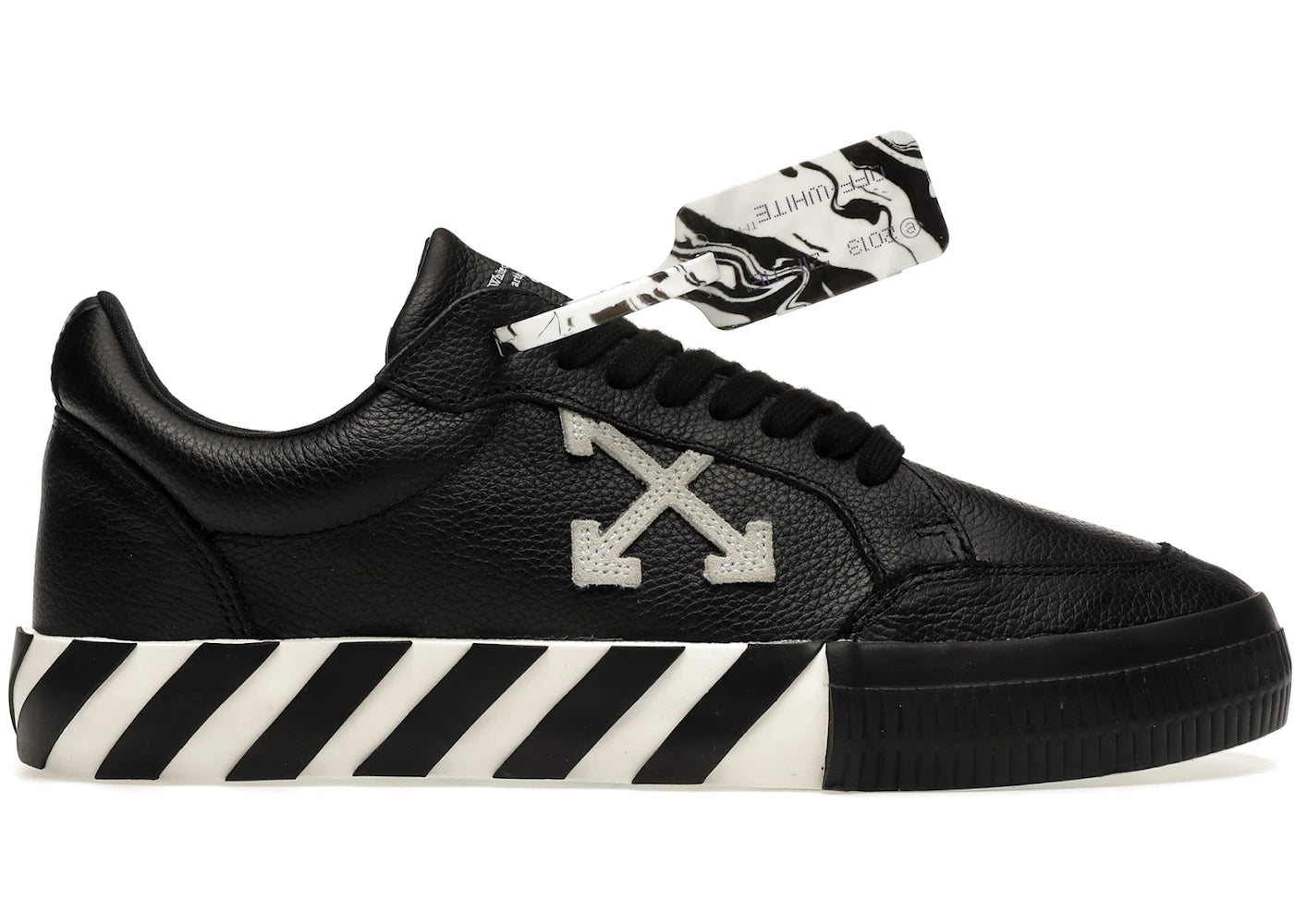 OFF-WHITE Vulc Low Leather Black White FW21