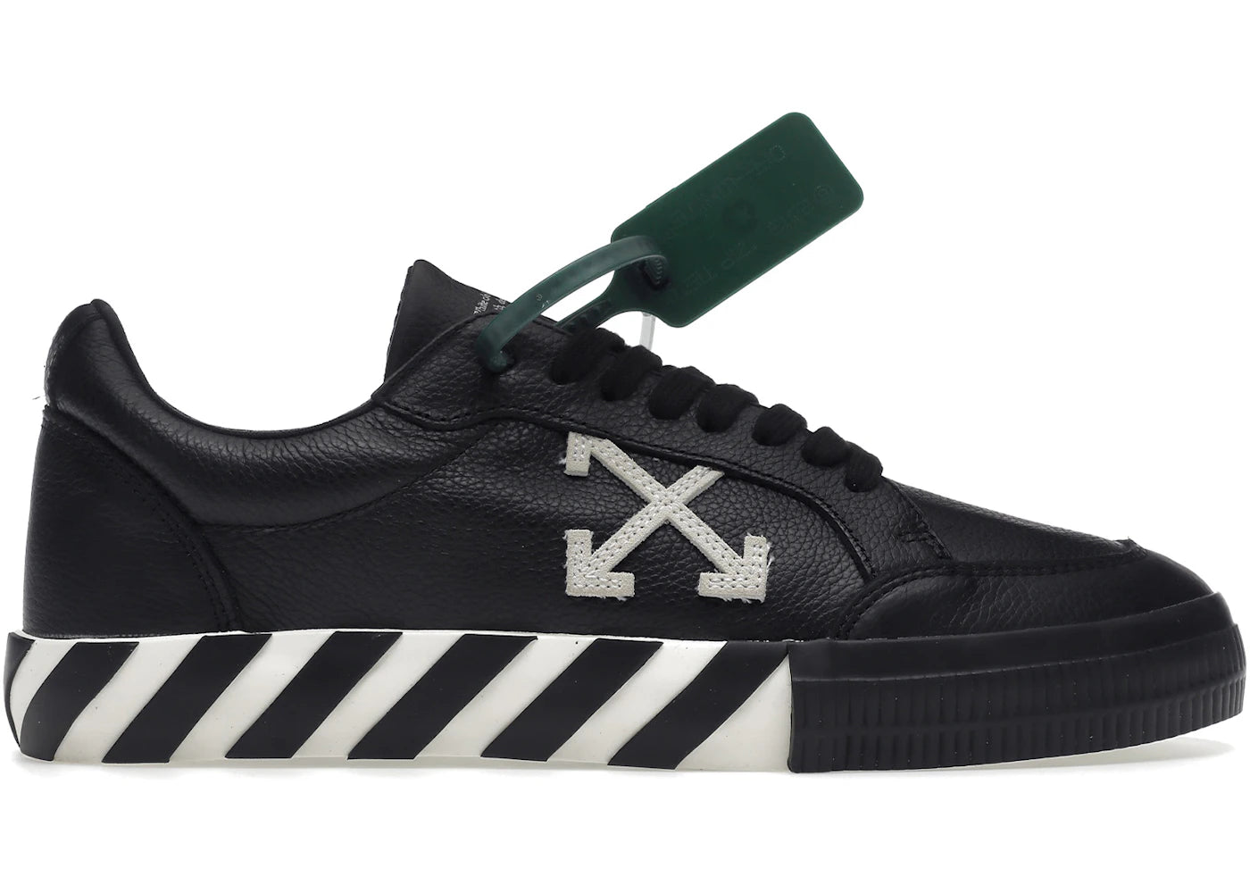 OFF-WHITE Vulc Low Leather Black White SS22