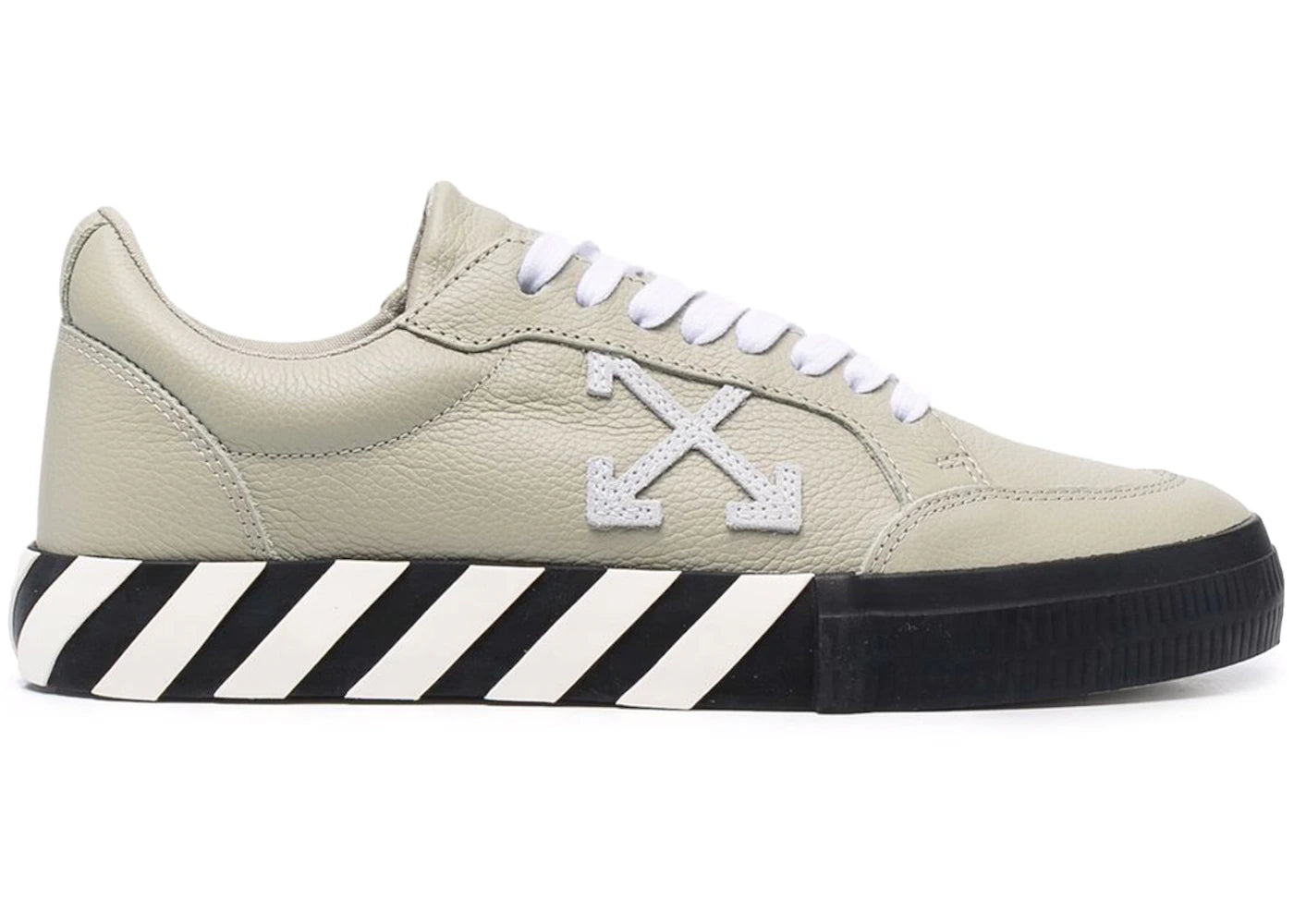 OFF-WHITE Vulc Low Leather Khaki Green