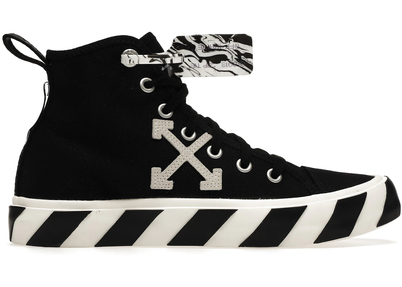 OFF-WHITE Vulcanized Mid Top Black White