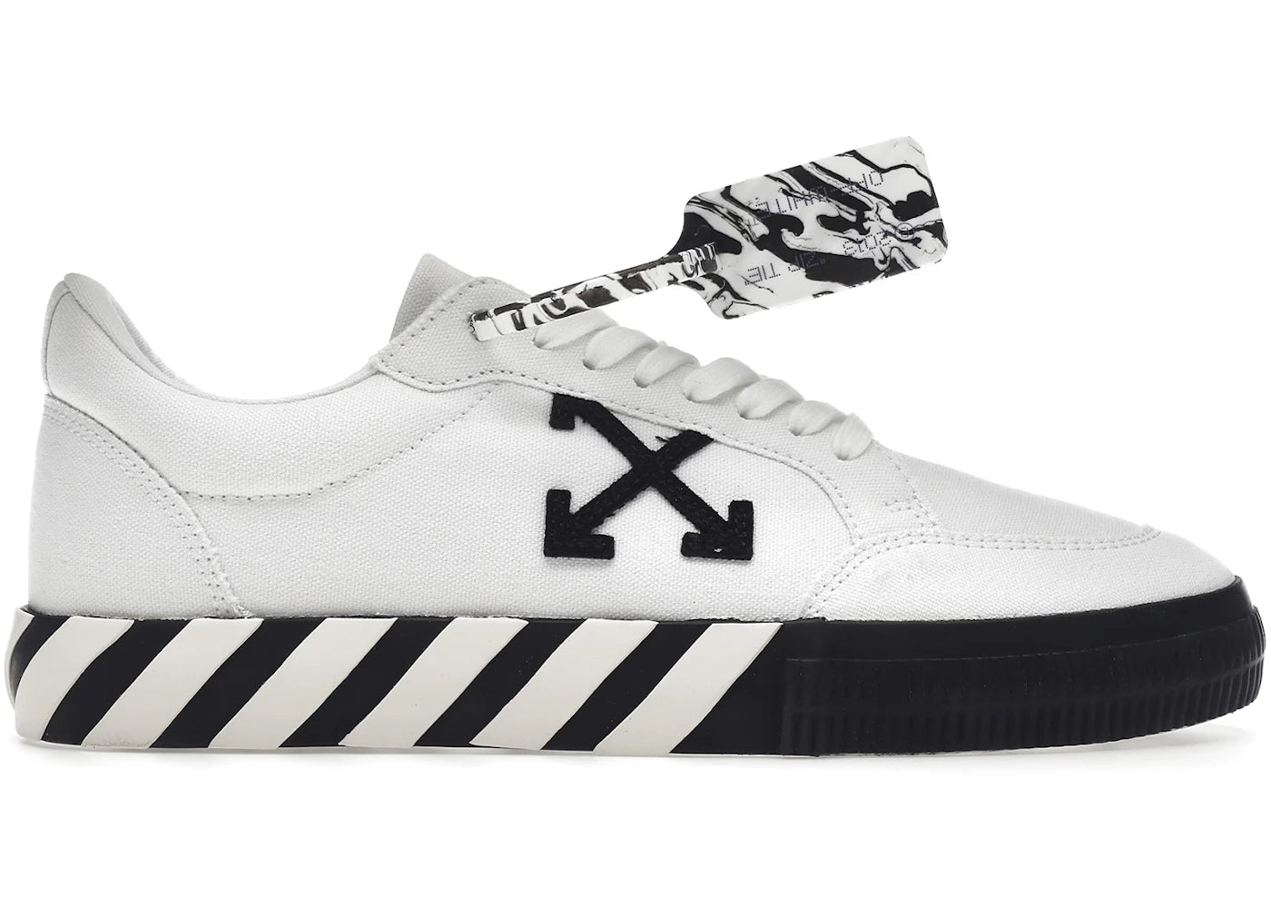 OFF-WHITE Vulcanized Low Canvas White Black