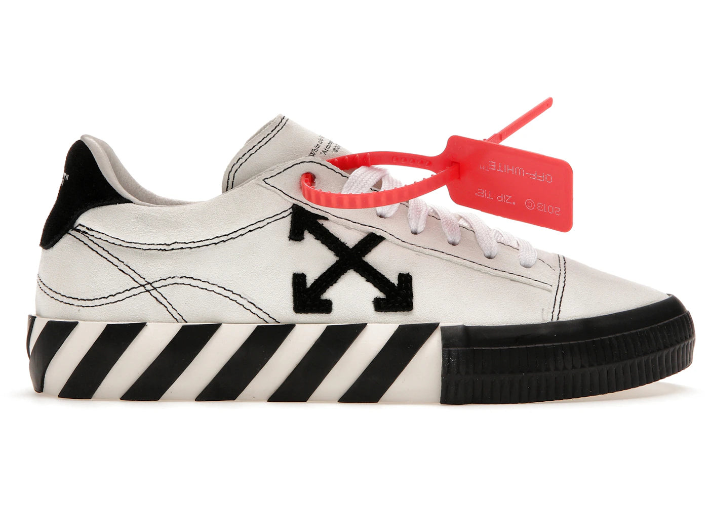 OFF-WHITE Vulcanized Low Leather White Black (Women's)