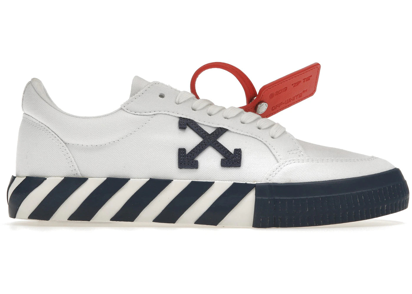 OFF-WHITE Vulcanized Low White Blue Canvas