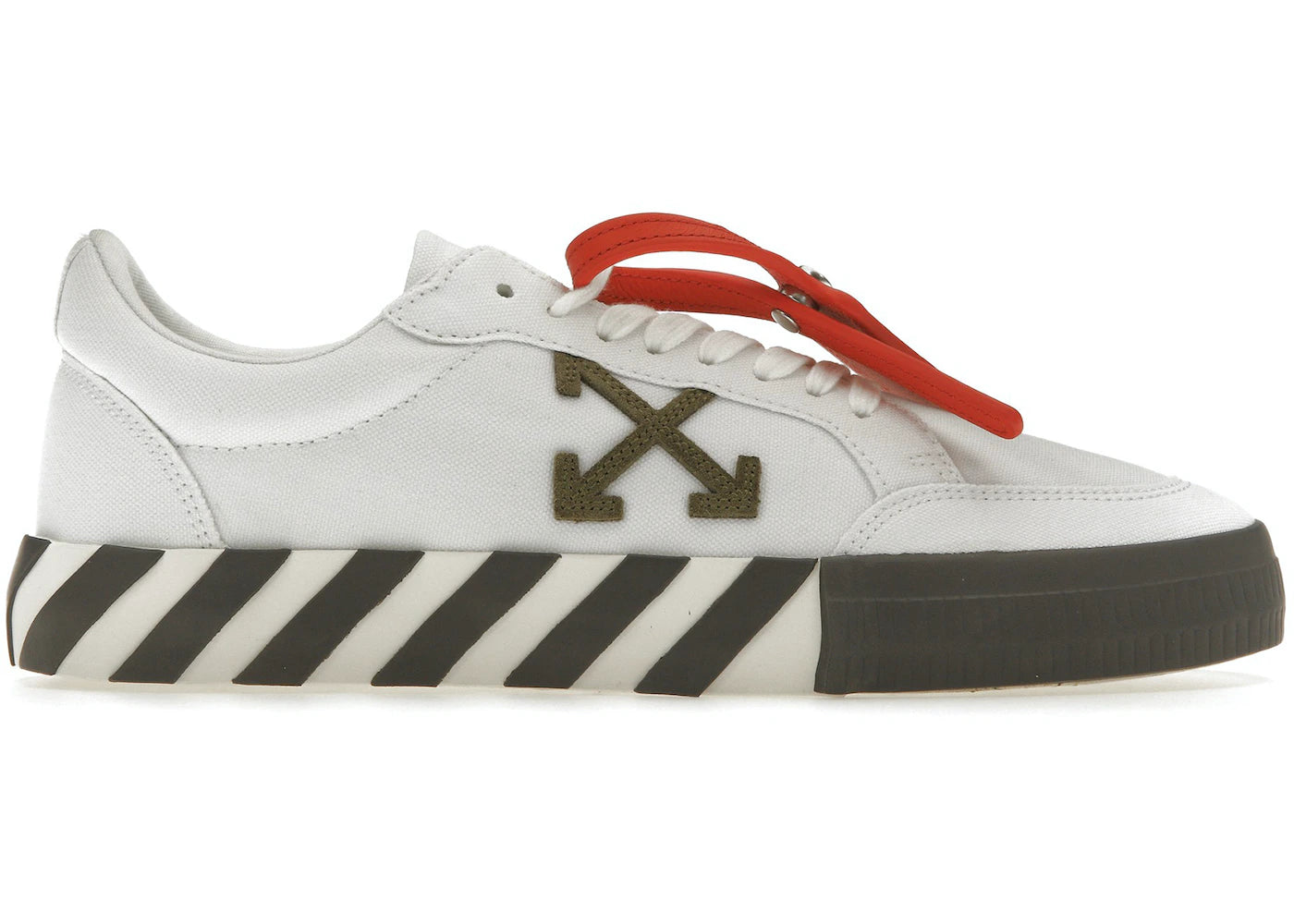 OFF-WHITE Vulcanized Low White Khaki Canvas