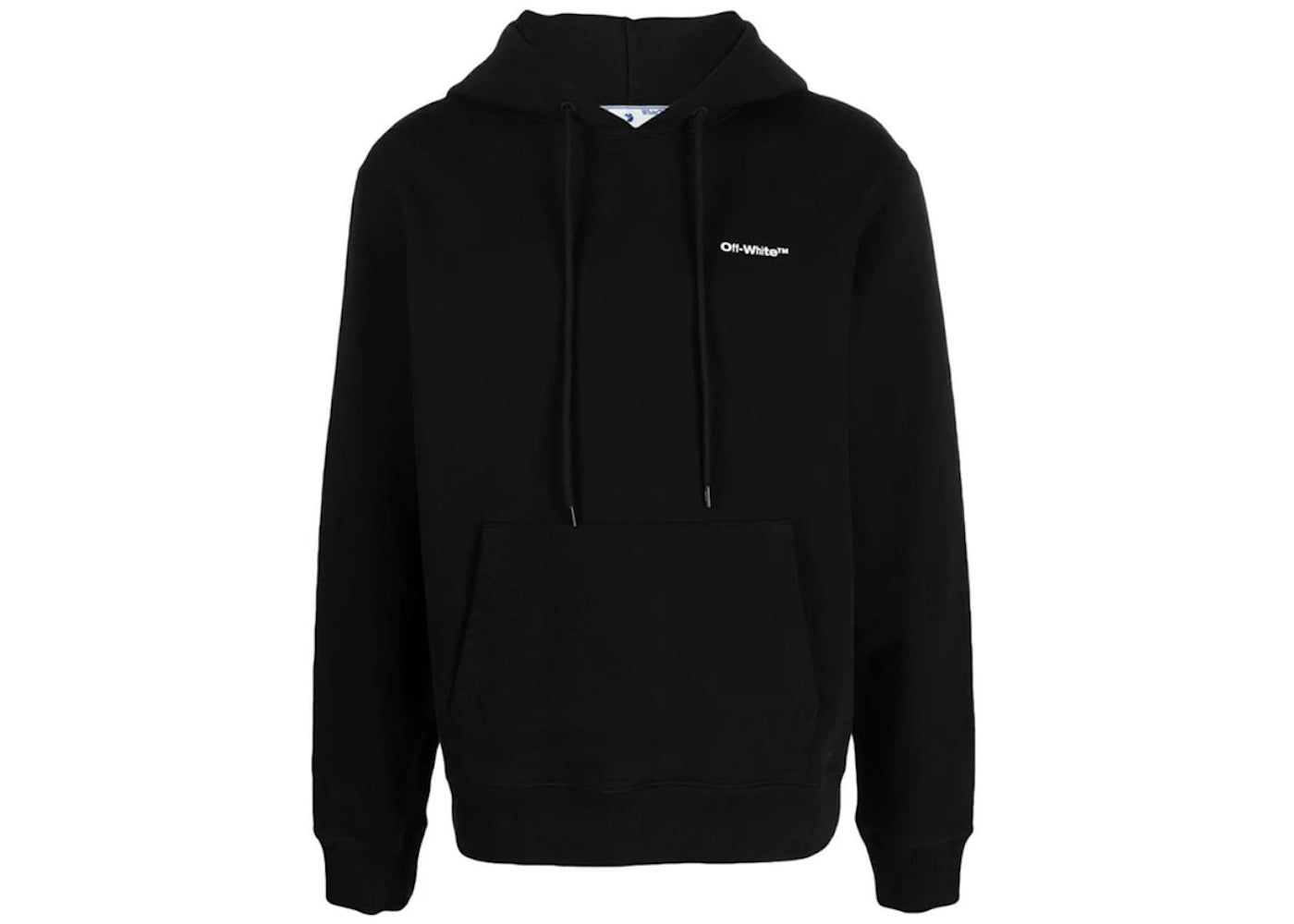 OFF-WHITE Wave Outl Diagonal Slim Hoodie Black/White