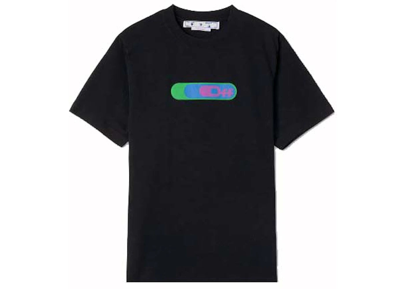 OFF-WHITE Weed Logo Print T-Shirt Black