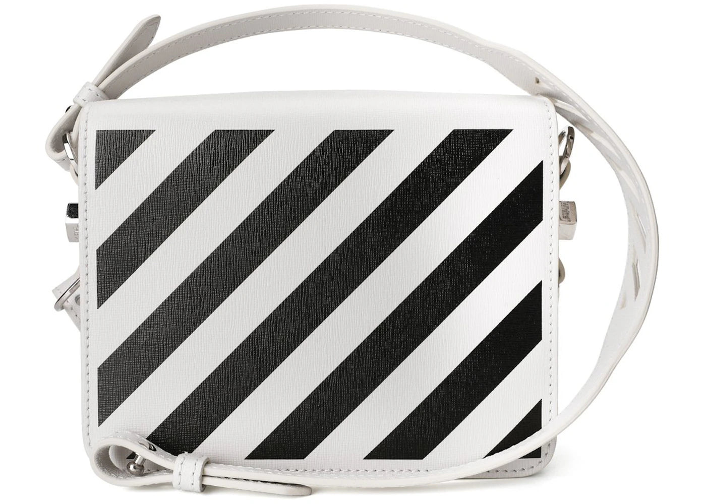 OFF-WHITE White Diag Flap Bag White