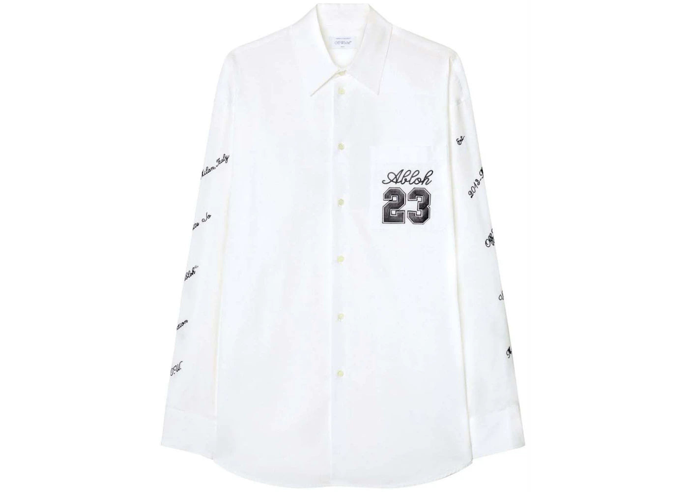 OFF-WHITE White Embroidered Shirt White