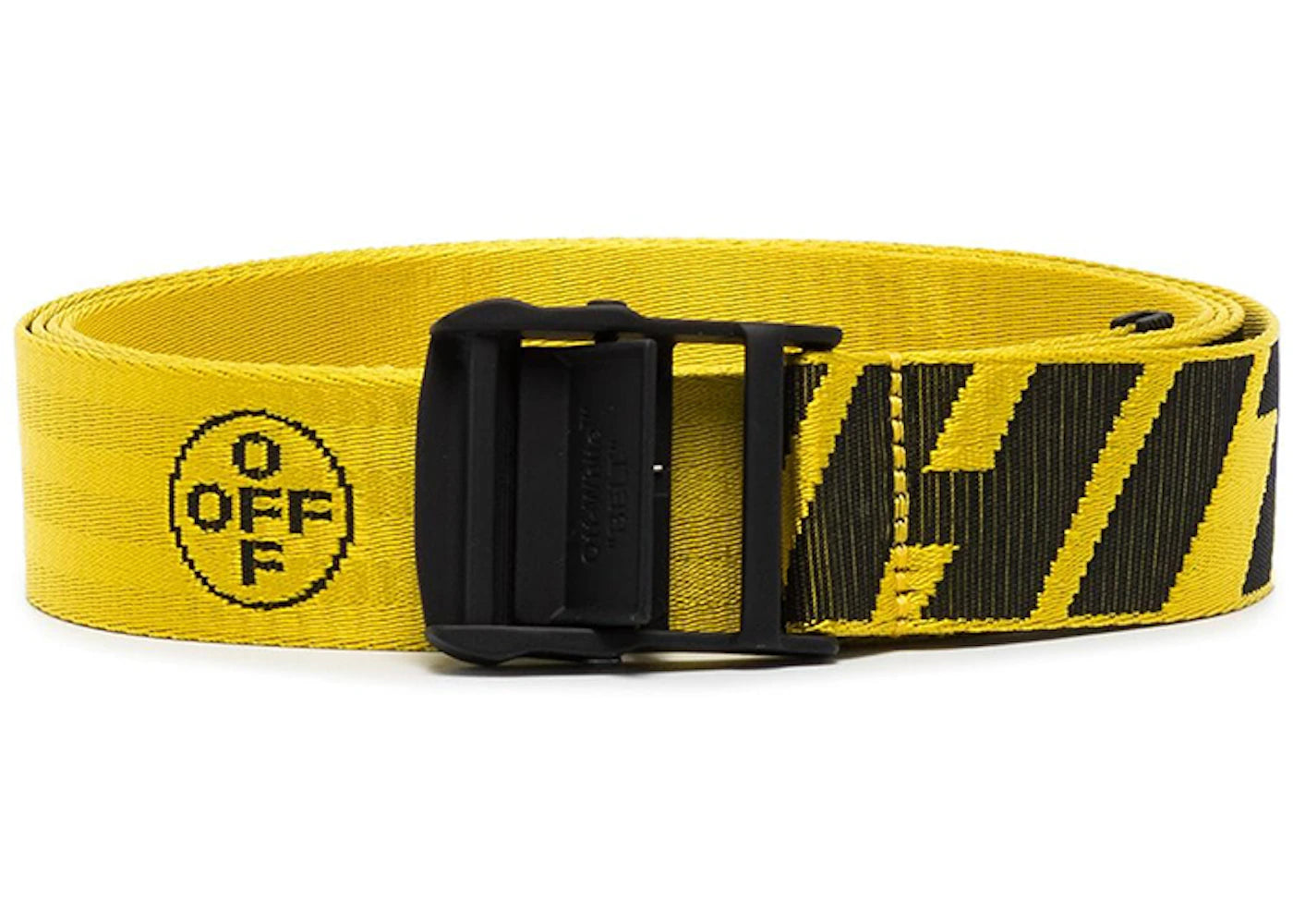 OFF-WHITE Womens 2.0 Industrial Logo Belt Yellow/Black