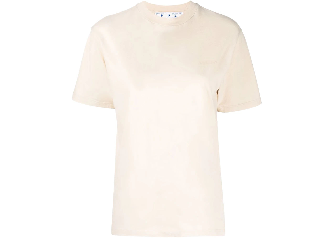 OFF-WHITE Womens Diag-Stripe T-Shirt Beige