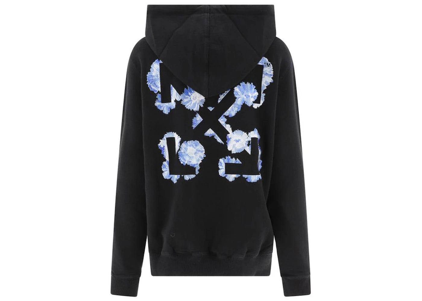 OFF-WHITE Women's Embroidered Floral Arrow Reg Hoodie Black