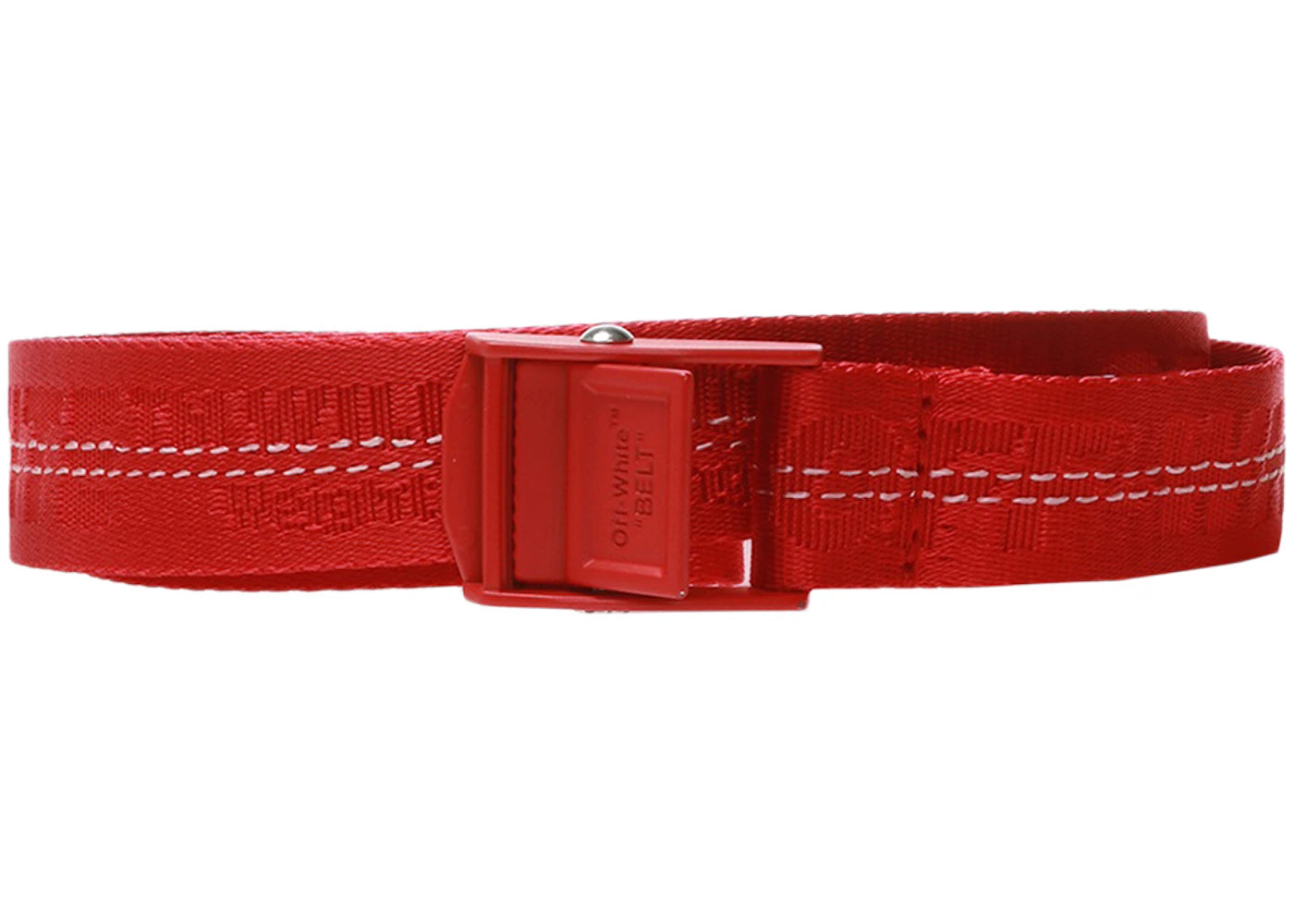 OFF-WHITE Women's Industrial Mini Belt Red