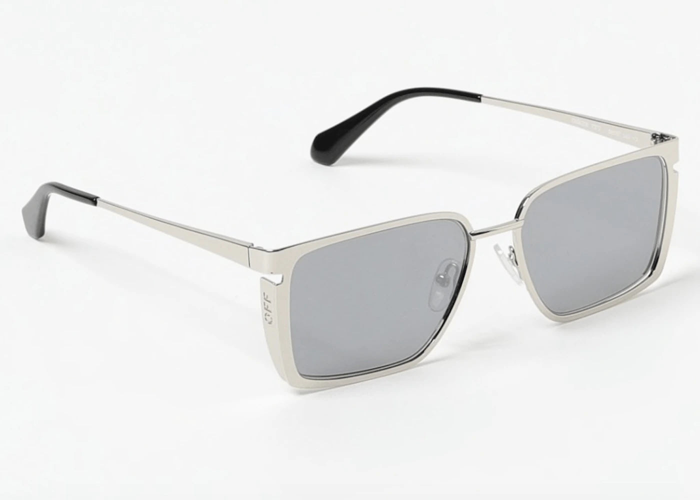 OFF-WHITE Yoder Sunglasses Silver/Dark Grey (OERI121S24MET0017272-FR)
