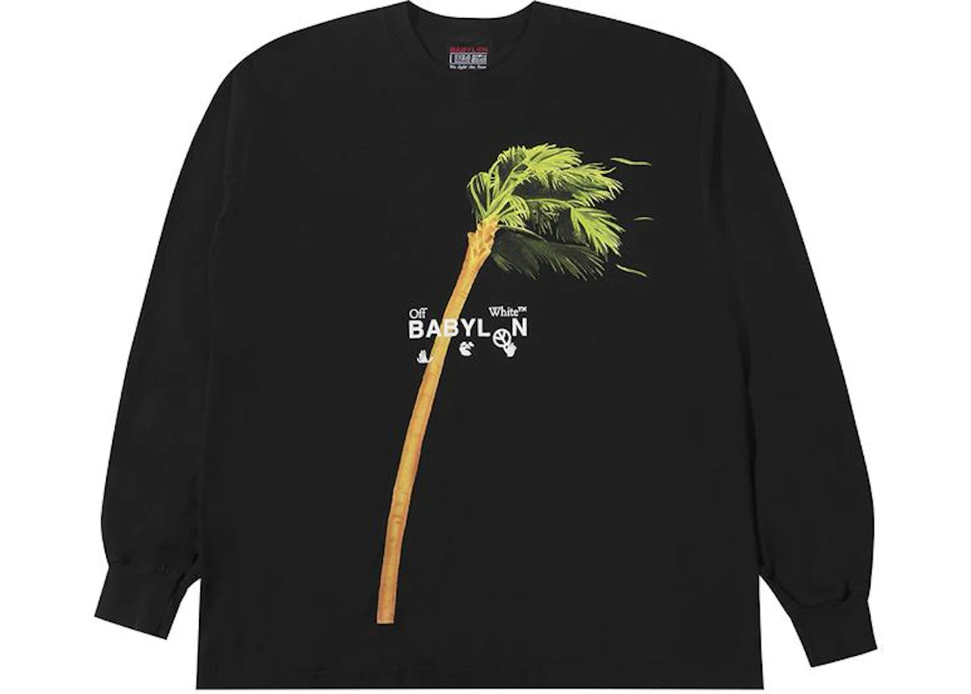 OFF-WHITE x Babylon Ill Wind Palm L/S T-shirt Black