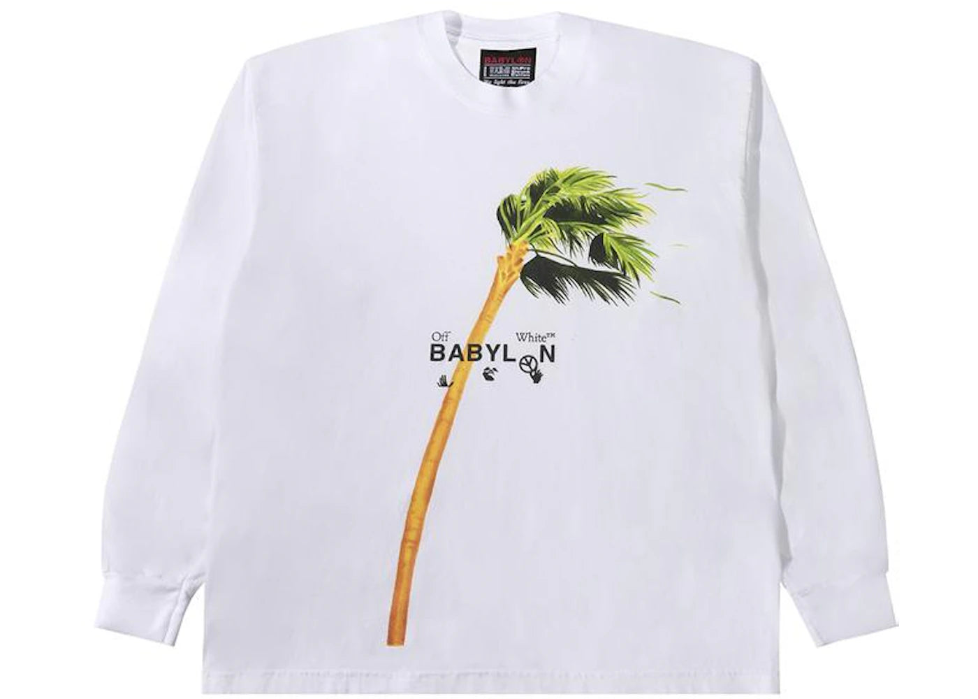 OFF-WHITE x Babylon Ill Wind Palm L/S T-shirt White