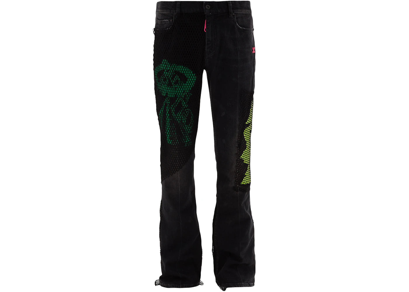 OFF-WHITE x Ev Bravado Skinny Fit Denim Jeans Black/Multicolor