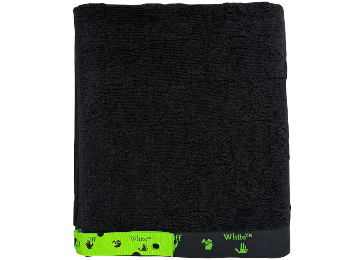 OFF-WHITE x ICA Shower Towel Black/Green